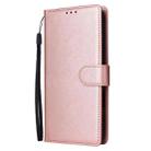 For iPhone 16 Multifunctional Horizontal Flip Leather Phone Case with Three Card Slots(Rose Gold) - 2