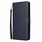 For iPhone 16 Multifunctional Horizontal Flip Leather Phone Case with Three Card Slots(Blue) - 2