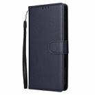 For iPhone 16 Plus Multifunctional Horizontal Flip Leather Phone Case with Three Card Slots(Blue) - 2