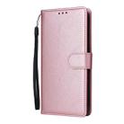 For iPhone 16 Pro Multifunctional Horizontal Flip Leather Phone Case with Three Card Slots(Rose Gold) - 2