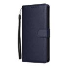 For iPhone 16 Pro Max Multifunctional Horizontal Flip Leather Phone Case with Three Card Slots(Blue) - 2