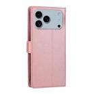 For iPhone 17 Pro Max 3-Card Slots Multifunctional Leather Phone Case(Rose Gold) - 3