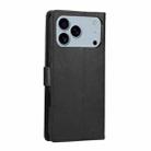 For iPhone 17 Pro Max 3-Card Slots Multifunctional Leather Phone Case(Black) - 3