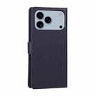 For iPhone 17 Pro Max 3-Card Slots Multifunctional Leather Phone Case(Blue) - 3