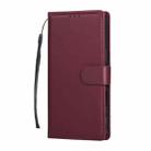 For iPhone 17 Pro Max 3-Card Slots Multifunctional Leather Phone Case(Wine Red) - 2