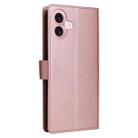 For iPhone 17 3-Card Slots Multifunctional Leather Phone Case(Rose Gold) - 3