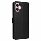 For iPhone 17 3-Card Slots Multifunctional Leather Phone Case(Black) - 3