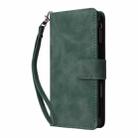 For iPhone 16 Plus Crossbody Multi-card Slot Wallet Zipper Leather Phone Case(Green) - 2