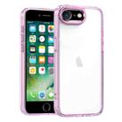 For iPhone SE 2022 / SE 2020 High Translucency Acrylic Phone Case(Pink) - 1