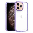 For iPhone 11 Pro Max High Translucency Acrylic Phone Case(Purple) - 1