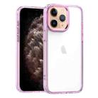 For iPhone 11 Pro Max High Translucency Acrylic Phone Case(Pink) - 1