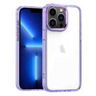 For iPhone 13 Pro High Translucency Acrylic Phone Case(Purple) - 1