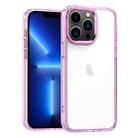 For iPhone 13 Pro High Translucency Acrylic Phone Case(Pink) - 1