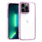 For iPhone 13 Pro Max High Translucency Acrylic Phone Case(Pink) - 1