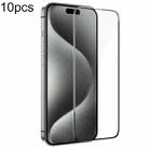 For iPhone 15 Pro 10pcs BOROFONE Diamond Armor Full-screen 5D Large Arc Tempered Glass Film - 1