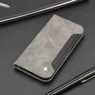 For iPhone 16 Pro Max Skin Feel Splicing Leather Phone Case(Grey) - 2