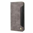 For iPhone 16 Pro Max Skin Feel Splicing Leather Phone Case(Grey) - 3