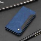 For iPhone 16 Pro Max Skin Feel Splicing Leather Phone Case(Blue) - 2