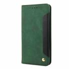 For iPhone 16 Pro Skin Feel Splicing Leather Phone Case(Green) - 3