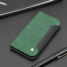 For iPhone 16 Skin Feel Splicing Leather Phone Case(Green) - 2