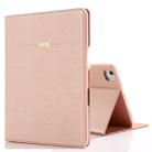 For iPad Pro 11 inch (2020) GEBEI PU+TPU Horizontal Flip Leather Tablet Case with Holder & Card Slots(Rose Gold) - 1