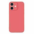 For iPhone 16 Silicone Phone Case with Wrist Strap(Orange Red) - 2