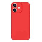 For iPhone 16 Silicone Phone Case with Wrist Strap(Red) - 2