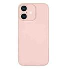 For iPhone 16 Silicone Phone Case with Wrist Strap(Pink) - 2