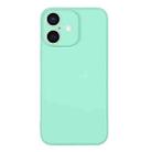 For iPhone 16 Plus Silicone Phone Case with Wrist Strap(Mint Green) - 2