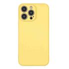 For iPhone 16 Pro Silicone Phone Case with Wrist Strap(Yellow) - 2