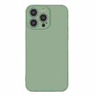 For iPhone 16 Pro Silicone Phone Case with Wrist Strap(Matcha Green) - 2