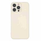 For iPhone 16 Pro Silicone Phone Case with Wrist Strap(White) - 2