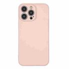 For iPhone 16 Pro Silicone Phone Case with Wrist Strap(Pink) - 2