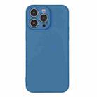 For iPhone 16 Pro Silicone Phone Case with Wrist Strap(Blue) - 2