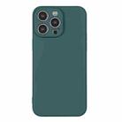 For iPhone 16 Pro Max Silicone Phone Case with Wrist Strap(Deep Green) - 2