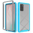 For Samsung Galaxy Note20 Ultra Starry Sky Solid Color Series Shockproof PC + TPU Protective Case(Light Blue) - 1