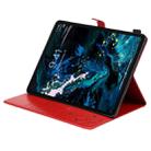 For iPad Pro 12.9 (2020) & (2018) Cat Bee Embossing Pattern Horizontal Flip Leather Tablet Case with Holder & Card Slots & Wallet & Pen Slot(Red) - 8