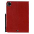 For iPad Pro 11 (2020) & (2018) Cat Bee Embossing Pattern Horizontal Flip Leather Tablet Case with Holder & Card Slots & Wallet & Pen Slot & Wake-up / Sleep Function(Red) - 3