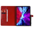 For iPad Pro 11 (2020) & (2018) Cat Bee Embossing Pattern Horizontal Flip Leather Tablet Case with Holder & Card Slots & Wallet & Pen Slot & Wake-up / Sleep Function(Red) - 4