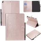For iPad 10.2 / Air (2019) / Pro 10.5 Cat Bee Embossing Pattern Horizontal Flip Leather Case with Holder & Card Slots & Wallet & Pen Slot & Wake-up / Sleep Function(Rose Gold) - 1