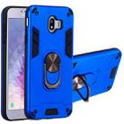 For Samsung Galaxy J4 (2018) 2 in 1 Armour Series PC + TPU Protective Case with Ring Holder(Dark Blue) - 1