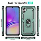 For Samsung Galaxy A05 Shockproof TPU + PC Phone Case with Holder(Dark Green) - 2