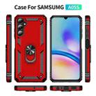 For Samsung Galaxy A05s Shockproof TPU + PC Phone Case with Holder(Red) - 2