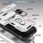 For Google Pixel 9a Sliding Camshield TPU + PC Phone Case with Holder(White+Black) - 2