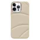 For iPhone 15 Pro Electroplating Liquid Down Jacket TPU Phone Case(White) - 1