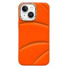 For iPhone 15 Plus Electroplating Liquid Down Jacket TPU Phone Case(Orange) - 1