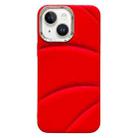 For iPhone 15 Electroplating Liquid Down Jacket TPU Phone Case(Red) - 1