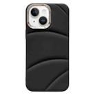 For iPhone 14 Plus Electroplating Liquid Down Jacket TPU Phone Case(Black) - 1