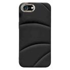 For iPhone SE 2022 / 2020 / 8 / 7 Electroplating Liquid Down Jacket TPU Phone Case(Black) - 1