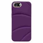 For iPhone SE 2022 / 2020 / 8 / 7 Electroplating Liquid Down Jacket TPU Phone Case(Dark Purple) - 1